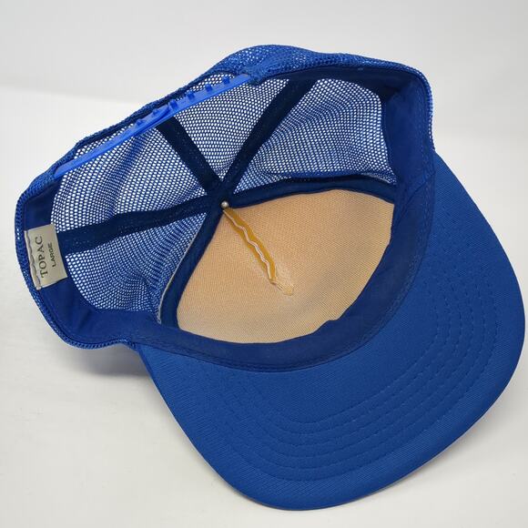 Del Webb's Sun City West Arizona Snapback Trucker Hat Blue L Mesh Back Topac - Picture 8 of 10